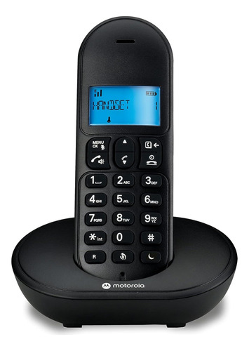 Telefone Sem Fio Com Viva Voz Motorola Mt150 1 Base Preto