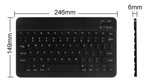 Teclado Inalámbrico Portátil Compacto Bluetooth 10
