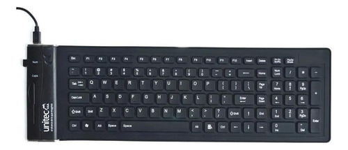 Teclado Unitec Flexible color negro