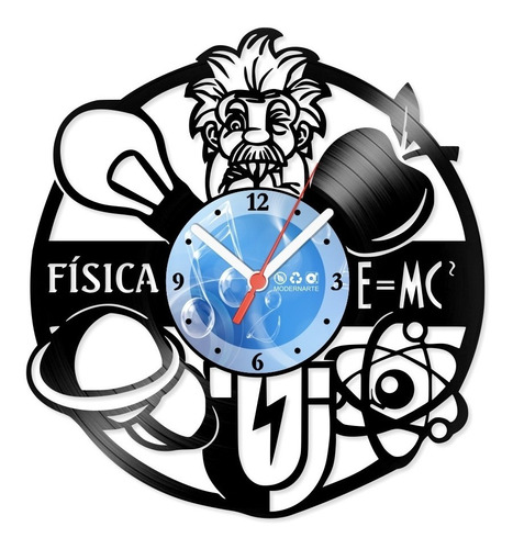 Relógio De Parede Disco Vinil Profissões Física - Vpr-113