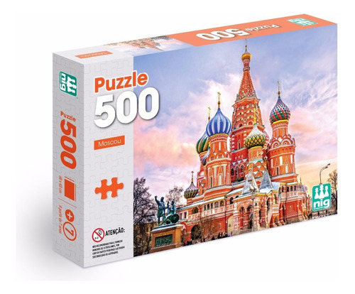 Jogo Quebra Cabeça Moscou De 500 Pecas Nig Brinquedos