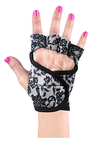 G-loves Womens Workout Gloves (material Girl, Medium)