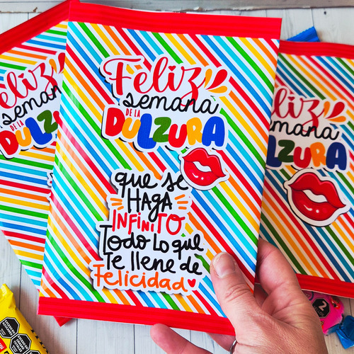 Kit Imprimible Semana De La Dulzura - 9 Cajitas