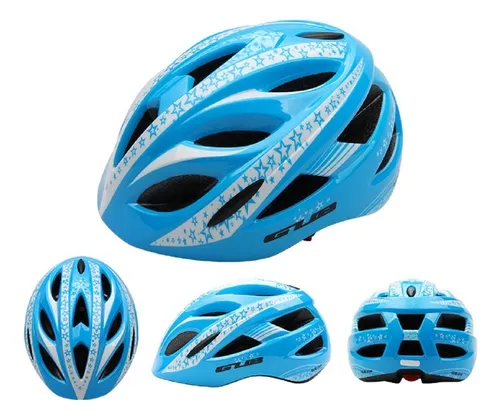 Set De Casco Bici Niño Xs Gub Con Accesorios Color Celeste