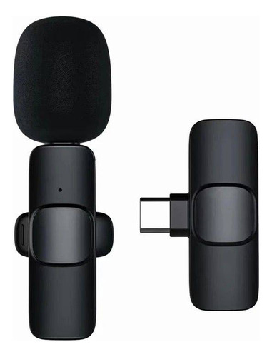 Micrófono Multimedia Inalámbrico K9 Para iPhone Color Negro