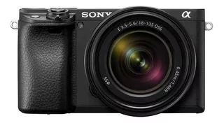Sony Kit Alpha 6400 + lente SEL18135 ILCE-6400M mirrorless cor preto