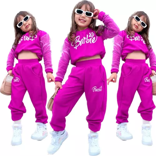 Conjunto Feminino Infantil Barbie Girl Luxo Menina Juvenil