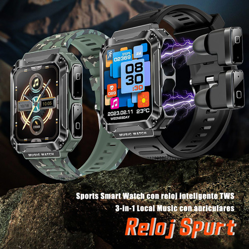 Smartwatch Reloj Inteligente Bluetooth Con Auriculare 1.96