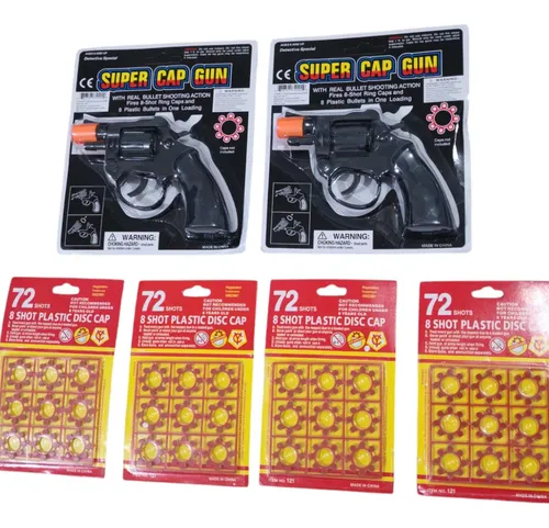 comprar 2 Pistolas De Juguete Munición Chinampin Con 288 Fulminante