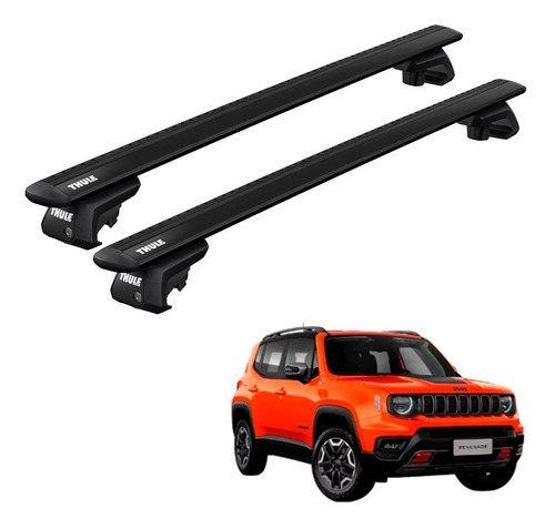 Rack Travessas Thule Aluminio Wingbar Jeep Renegade Black