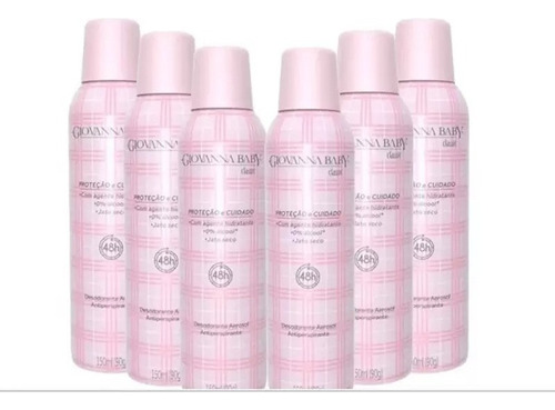 Kit Desodorante Giovanna Baby Classic Rosa Women 6und Fragrância Neutral