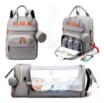 Comprar Mochila Bolso Maternal Con Cuna Cambiador Gran Capacidad 