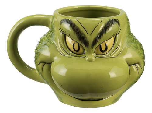 Vandor - Taza De Ceramica Esculpida, Dr Seuss  The Grinch 