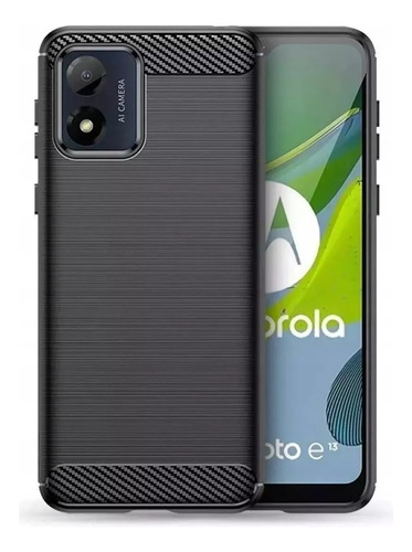  Funda Fibra De Carbono Para Motorola G13  G23  G53 + Vidrio