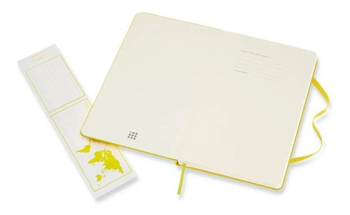 Caderno Moleskine Clássico, Amarelo, Capa Dura, Sem Pauta, G