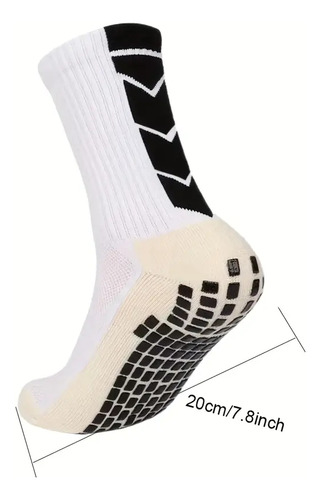 Calcetas Antiderrapantes Para Deporte Para Hombre | Mujer Blanco Estampado Unitalla