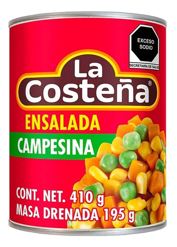 2 Pza Ensalada Campesina La Costeña 410 G