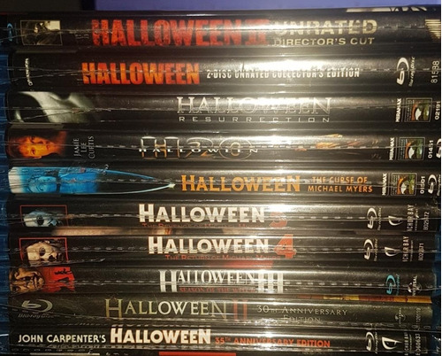 Halloween Coleccion Completa Blu Ray Latino