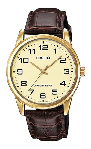 Reloj Para Unisex Casio Mtp-v001gl-9b Marrón