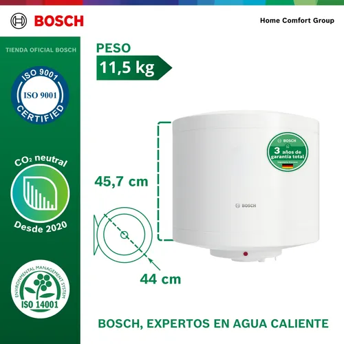 Calentador Eléctrico Acumulación 30l 220v Tronic 2000t Bosch