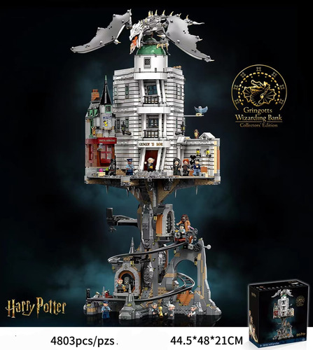 Gringotts - O Banco Dos Feiticeiros Harry Potter C/ 4803 Pçs