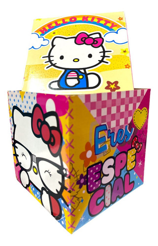 1 Caja De 30x30x30cm Con Diseño De Hello Kitty Eres Especial