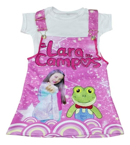 Vestido Tipo Jumper De Lara Campos Brillos Vestido Y Playera