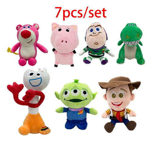 7pcs/set Toy Story 4 Peluche Muñeca Juguete Cumpleaño Regalo