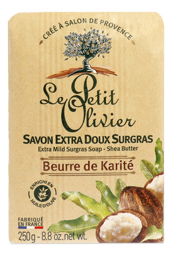Jabón Le Petit Olivier Extra Suave Surgras Con Manteca De Ka