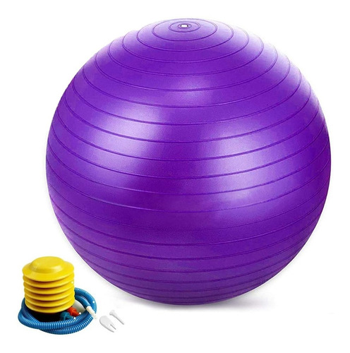 Pelota Yoga Fitness Pilates 55 Cm + Inflador Gratis 