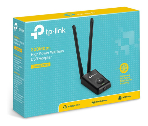 Tl-wn8200nd Adaptador Usb Inalámbrico  Alta Potencia 300mbps