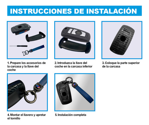 Compatibility Funda Carcasa Llave Bmw Serie 1 2 3 4 5 6 7