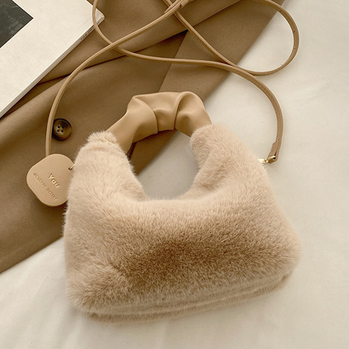 Bolso Bandolera De Hadas De Felpa De Invierno, Bolso Suave P