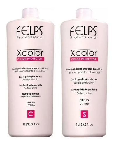 Felps X Color Shampoo E Condicionador 2x1l + Brindes 