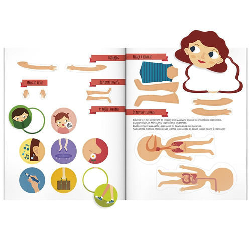 Imagem 3 de 6 de Montessori Meu Primeiro Livro de Atividades... Corpo Humano (Escolinha), de Piroddi, Chiara. Editora Todolivro Distribuidora Ltda., capa mole em português, 2020