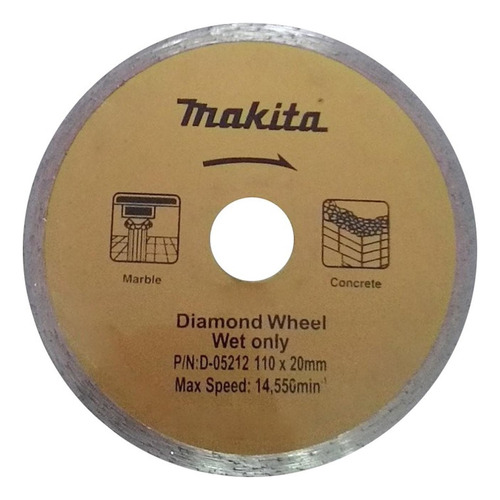 Disco Diamant Liso Makita 4.1/8 PuLG D05212