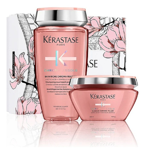 Kit Kerastase Chroma Absolu Bain Riche + Máscara Chroma