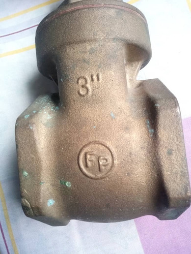 Imagen 6 de 6 de Válvula Tipo Compuerta De 3 Pulgadas En Bronce Marca Fp