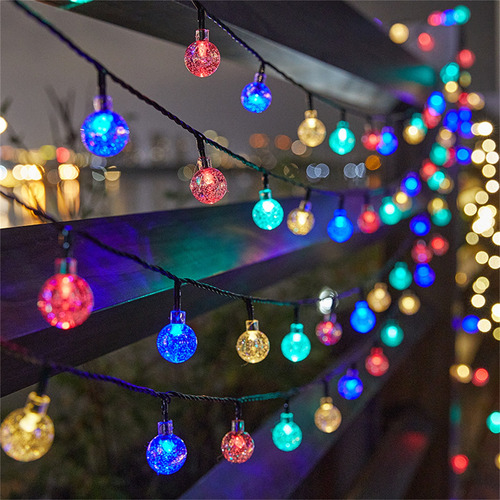 Cadena De Luces R Solar Con Forma De Bola Con Forma De Bola