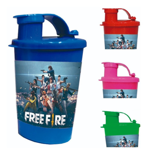 Botilito Vaso Sorpresa X 12 Vaso Fiesta Free Fire Decoracion