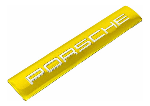 Emblema Logo Porsche Painel Coluna Auto Adesivo Gold