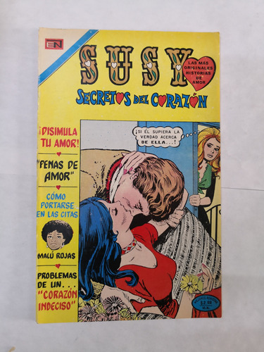 Revista Susy, Secretos Del Corazón - Julio 1974, No. 580