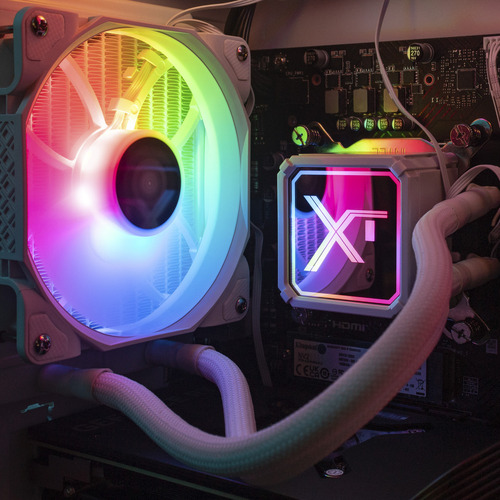 Enfriamiento Liquido Xtreme Pc Gaming Aqua Force 120mm Argb 800-2200 Rpm Blanco