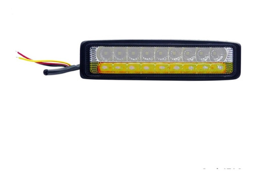 Neblinero 9+9 Leds Duo, Blanco Y Ambar De  12 Volt