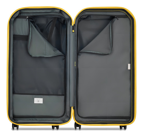 Valija Trunk Grande Expandible 80 Cm Delsey Rempart Color Naranja