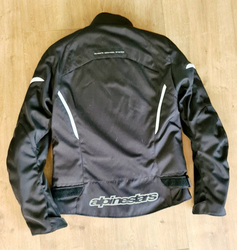 Chamarra Moto Mujer Ch - Alpinestar Gunner Stella Wp Negro Con Blanco Lisa Ch - S (Usado)