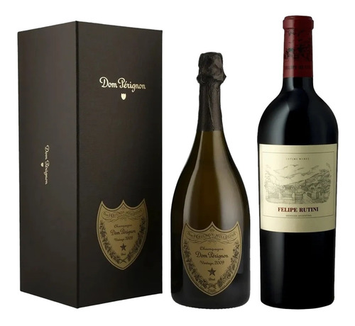 Champagne Dom Perignon Cuvee  + Vino Felipe Rutini Blend 