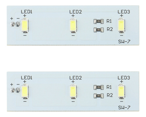 2 Tiras De Luz Led Para Refrigerador, Barra De Luces Led De