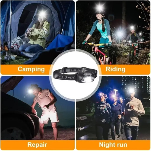 Faro Delantero Cob Work Light Con Sensor Para Acampar Y Pesc