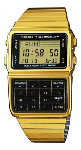 Reloj Casio Dbc611 Caballero Vintage Dorado Original